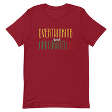 Load image into Gallery viewer, Overthinking and Underrated (Bella Canvas) Unisex t-shirt