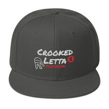 Load image into Gallery viewer, Crooked Letta Snapback hat