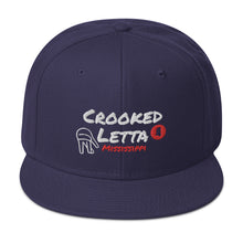 Load image into Gallery viewer, Crooked Letta Snapback hat