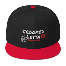 Load image into Gallery viewer, Crooked Letta Snapback hat