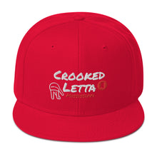 Load image into Gallery viewer, Crooked Letta Snapback hat