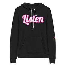 Load image into Gallery viewer, Listen Pink Unisex hoodie