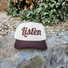 Load image into Gallery viewer, Listen Cap / Hat 2 Tone
