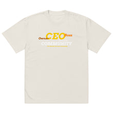 Load image into Gallery viewer, Community CEO Oversized faded t-shirt
