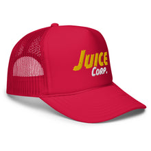 Load image into Gallery viewer, Juice Corp. Yellow logo Foam trucker hat
